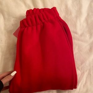 Red sweatpants. New.